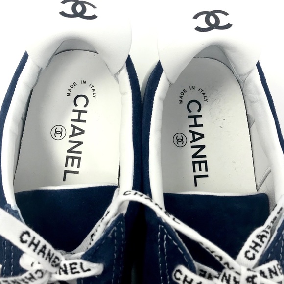 Chanel Cruise Suede Calfskin Low Top Sneakers - Picture 8 of 9